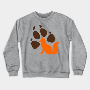 fox paw Crewneck Sweatshirt